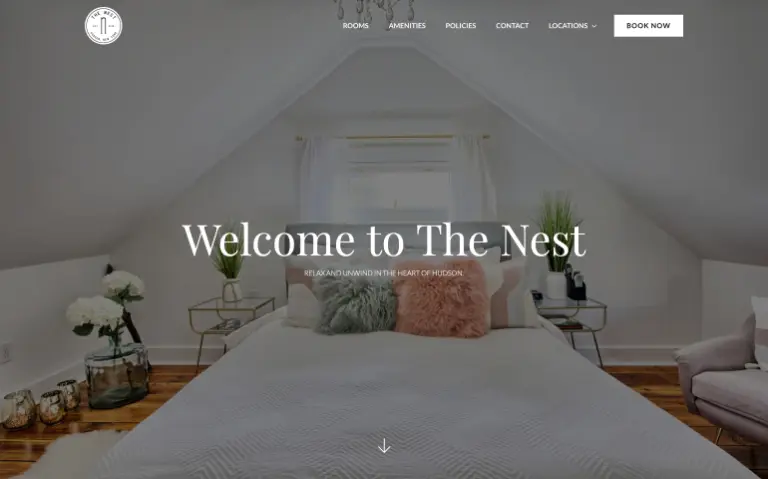 Screenshot if nesthudson.com website