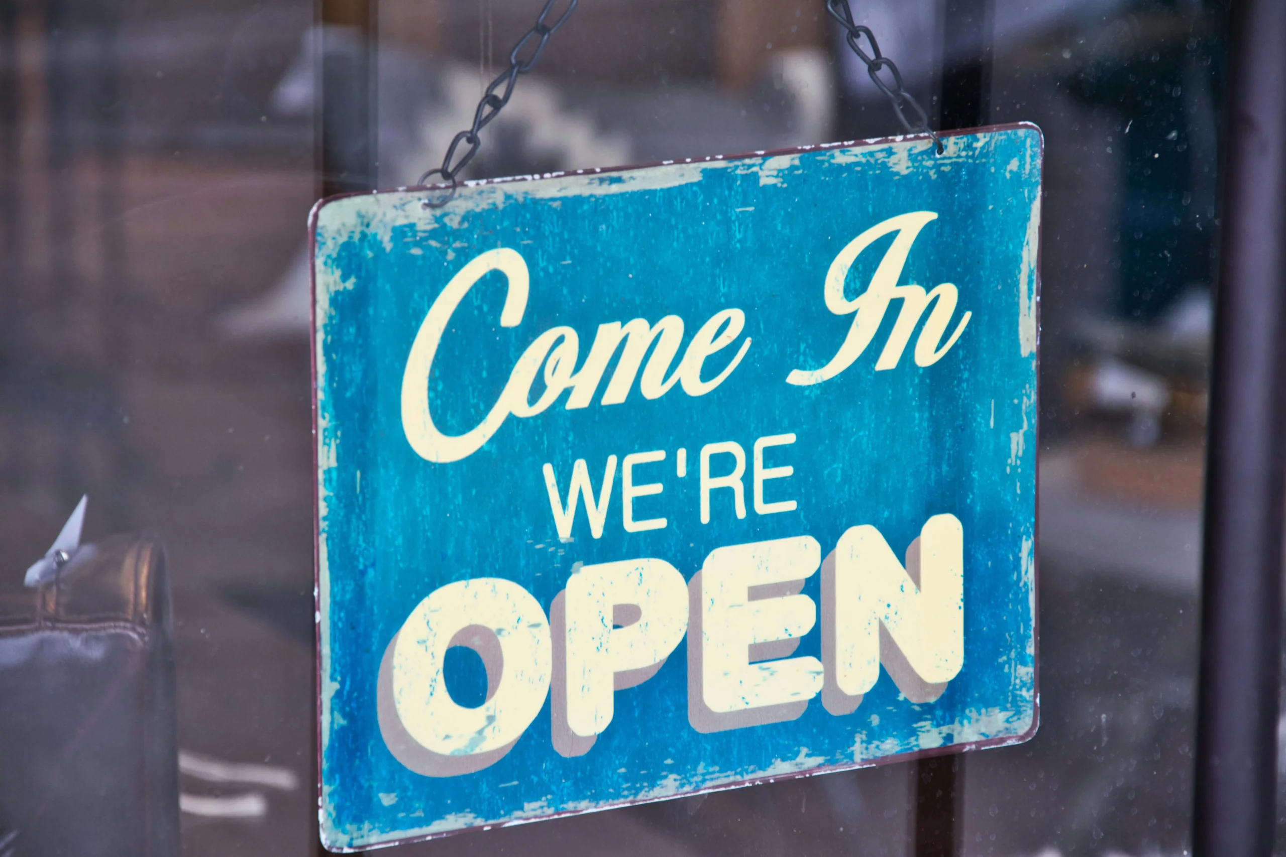 Open Sign by Kevin Bidwell