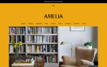 Screenshot if theamerliahudson.com website