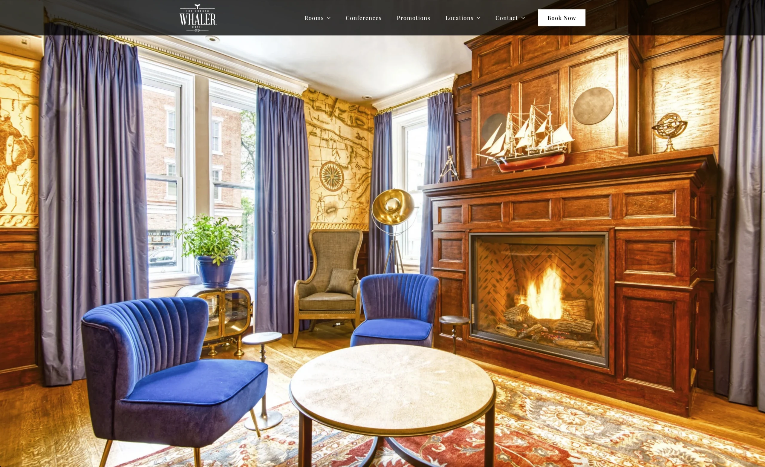 Hudson Whaler Hotel Website